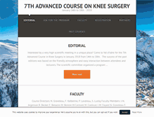 Tablet Screenshot of kneecourse.com